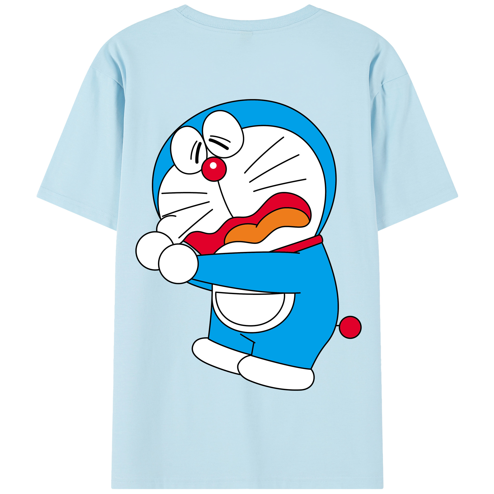 （画像用） ドラえもん Doraemon 綿100％半袖Tシャツ（背面プリント）